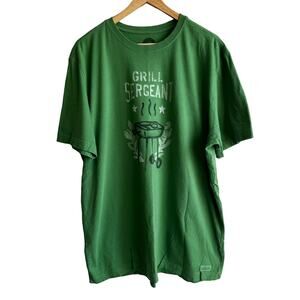 LIfe is Good Grill Sergeant T-shirt Green XL